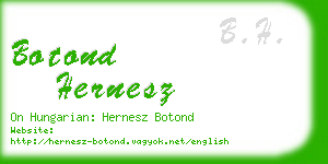 botond hernesz business card